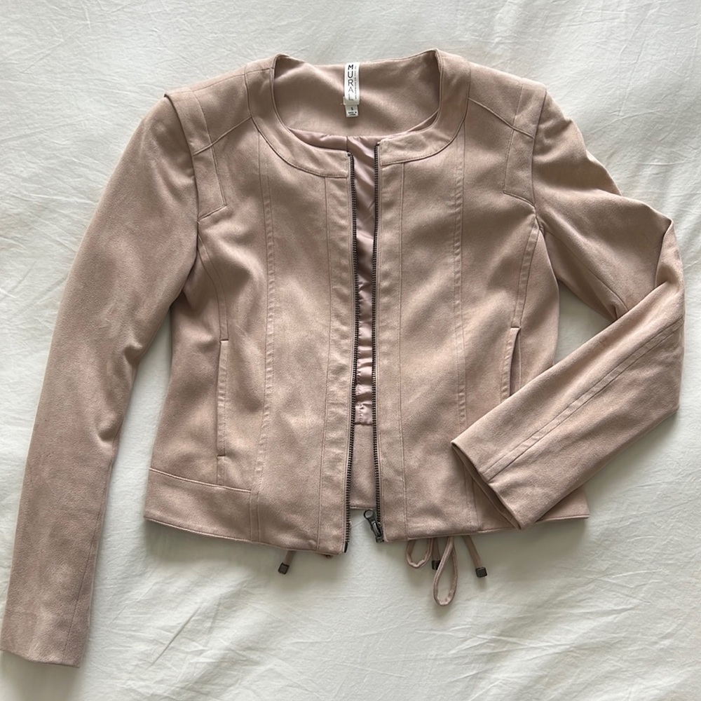 Nordstrom lightweight jacket with suede feel